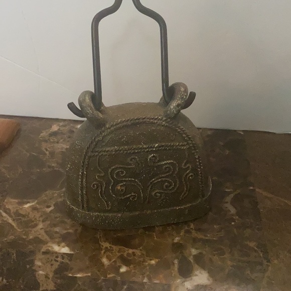 Antique Livestock Cowbell Sculpture - Picture 3 of 3
